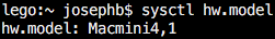 Mac hardware version CLI
